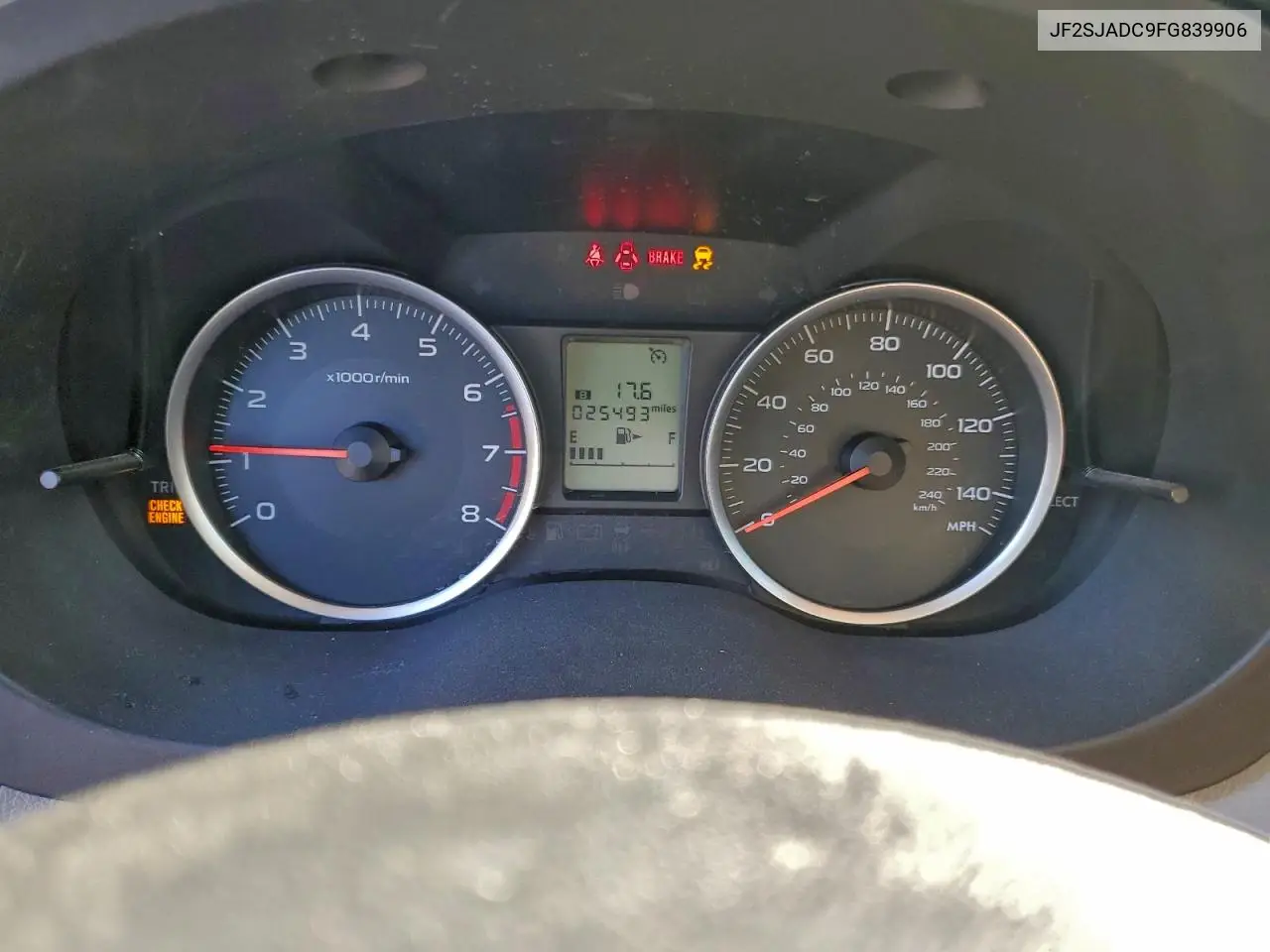 JF2SJADC9FG839906 2015 Subaru Forester 2.5I Premium