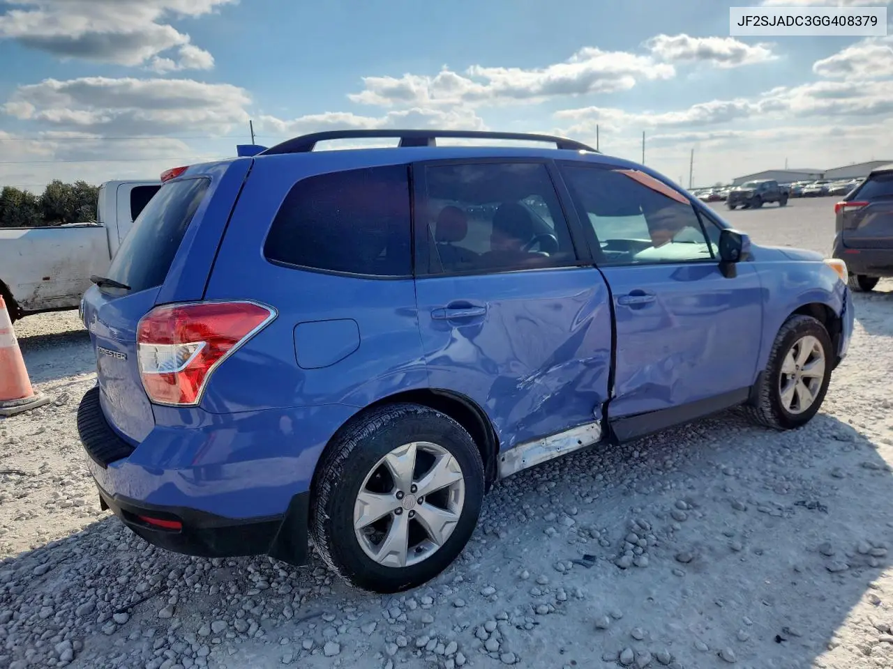 JF2SJADC3GG408379 2016 Subaru Forester 2.5I Premium