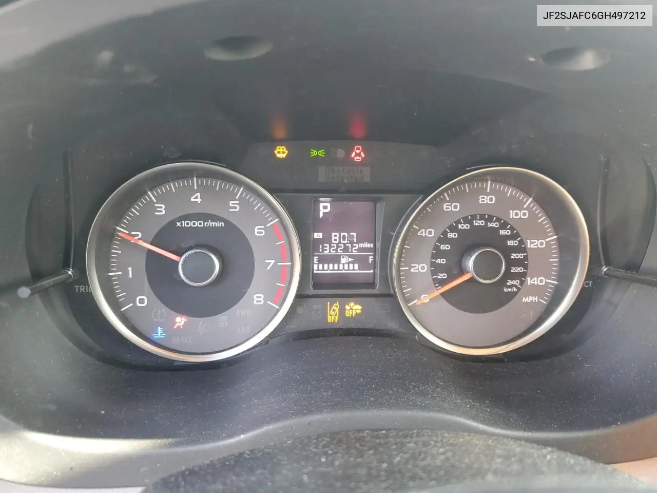 JF2SJAFC6GH497212 2016 Subaru Forester 2.5I Premium