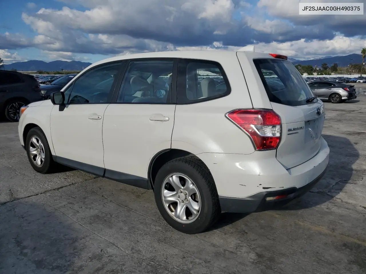 JF2SJAAC0GH490375 2016 Subaru Forester 2.5I