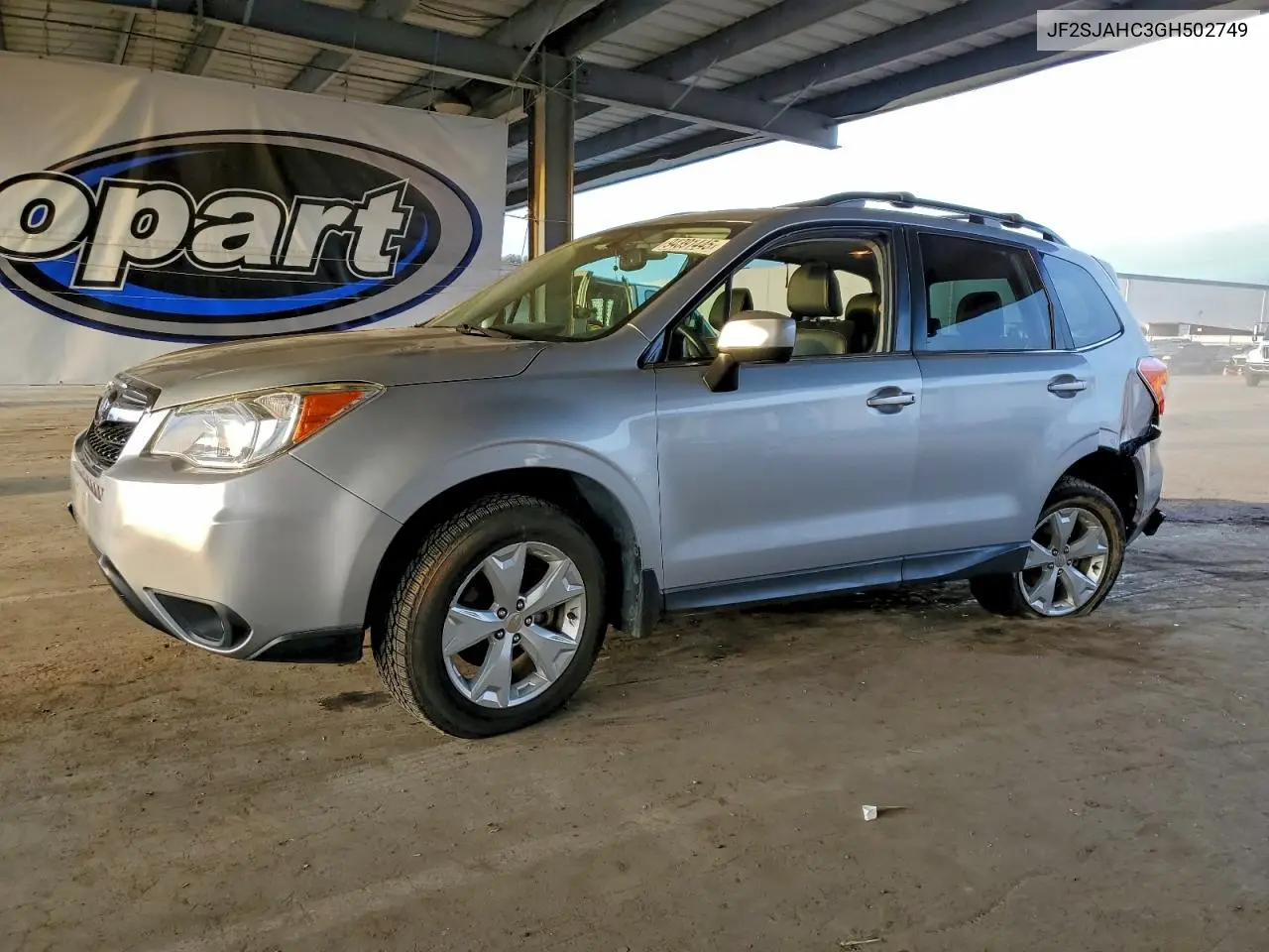 JF2SJAHC3GH502749 2016 Subaru Forester 2.5I Limited