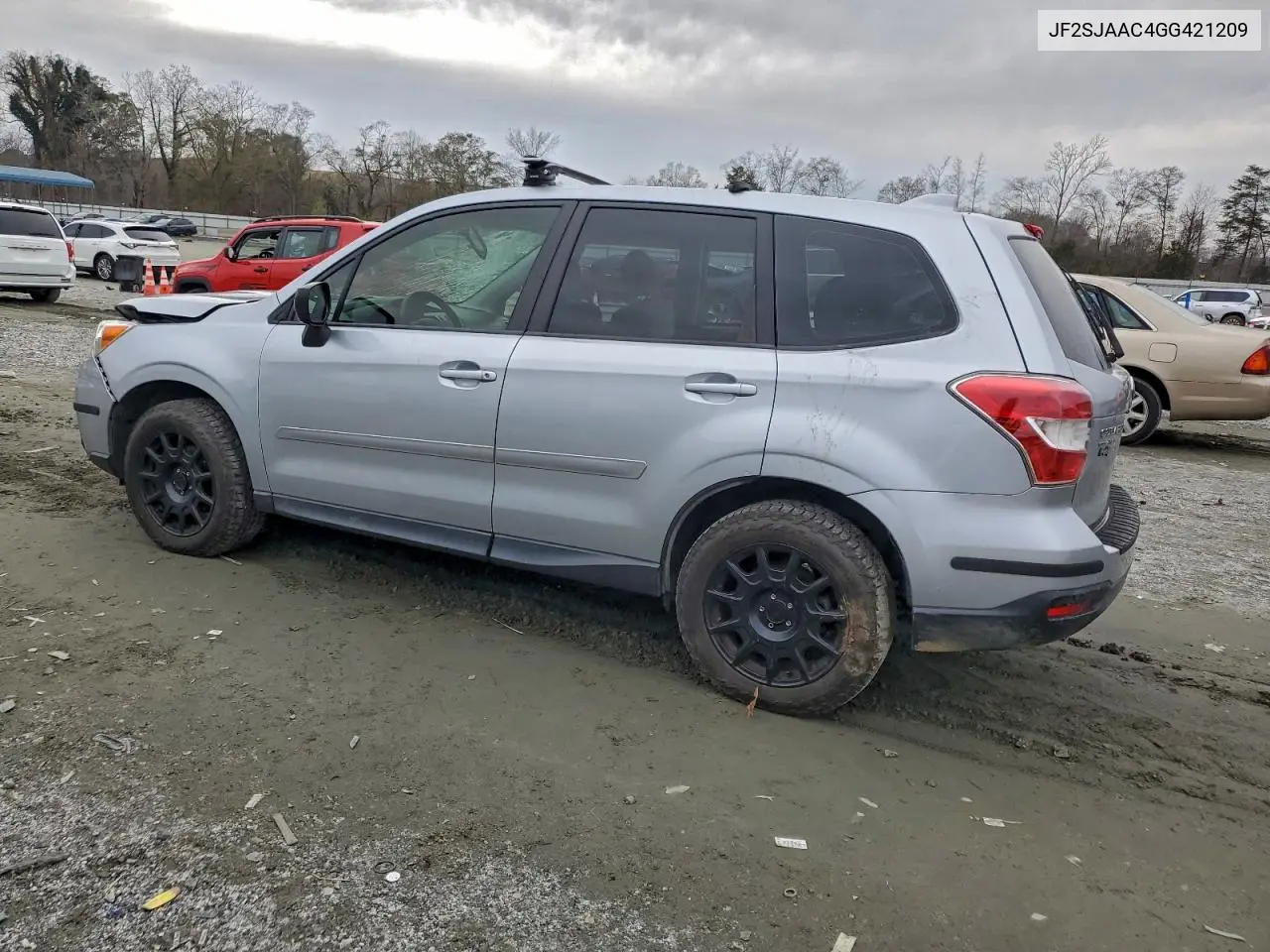 JF2SJAAC4GG421209 2016 Subaru Forester 2.5I