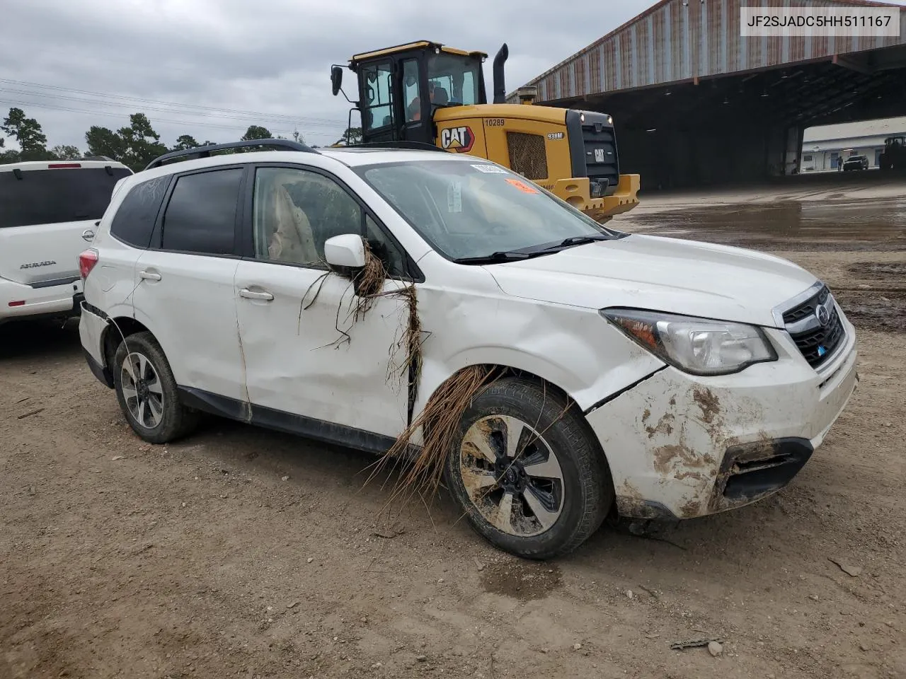 2017 Subaru Forester 2.5I Premium VIN: JF2SJADC5HH511167 Lot: 70045104