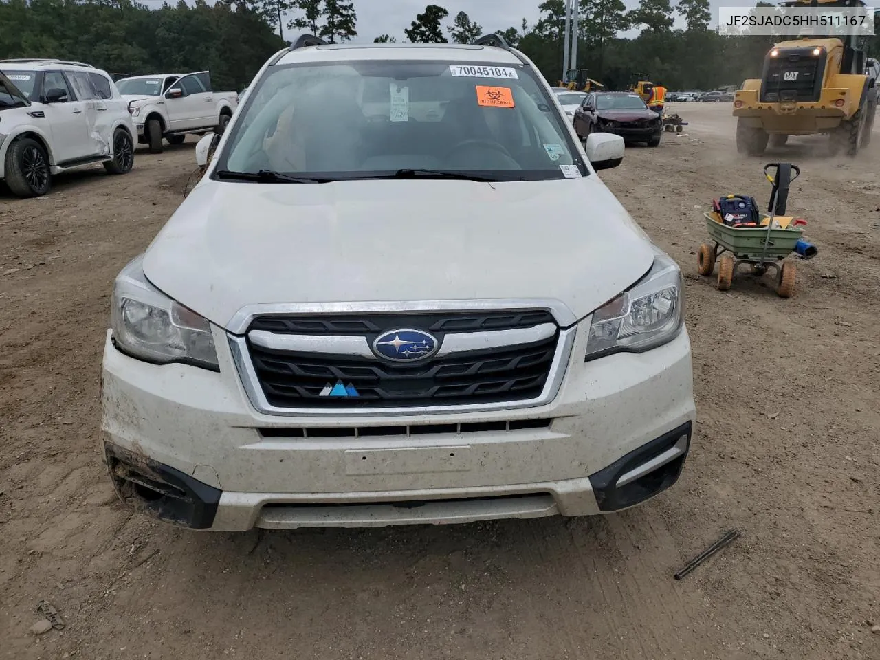 2017 Subaru Forester 2.5I Premium VIN: JF2SJADC5HH511167 Lot: 70045104