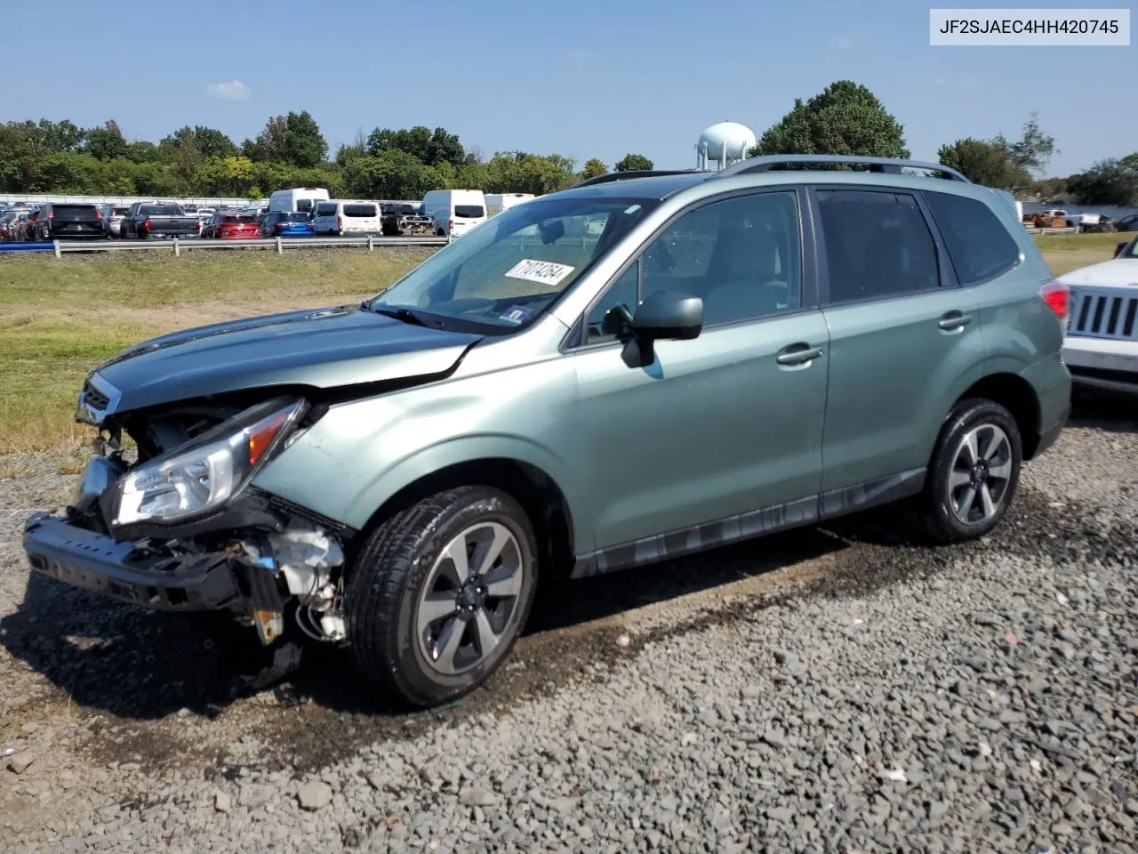 2017 Subaru Forester 2.5I Premium VIN: JF2SJAEC4HH420745 Lot: 71074264