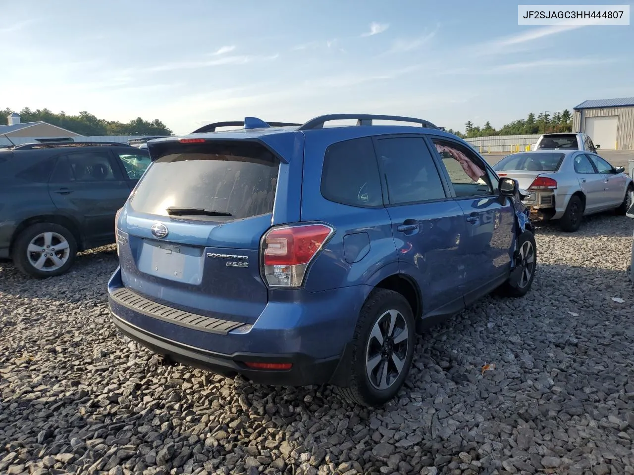 2017 Subaru Forester 2.5I Premium VIN: JF2SJAGC3HH444807 Lot: 71466634