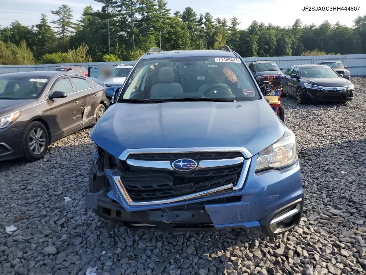 2017 Subaru Forester 2.5I Premium VIN: JF2SJAGC3HH444807 Lot: 71466634