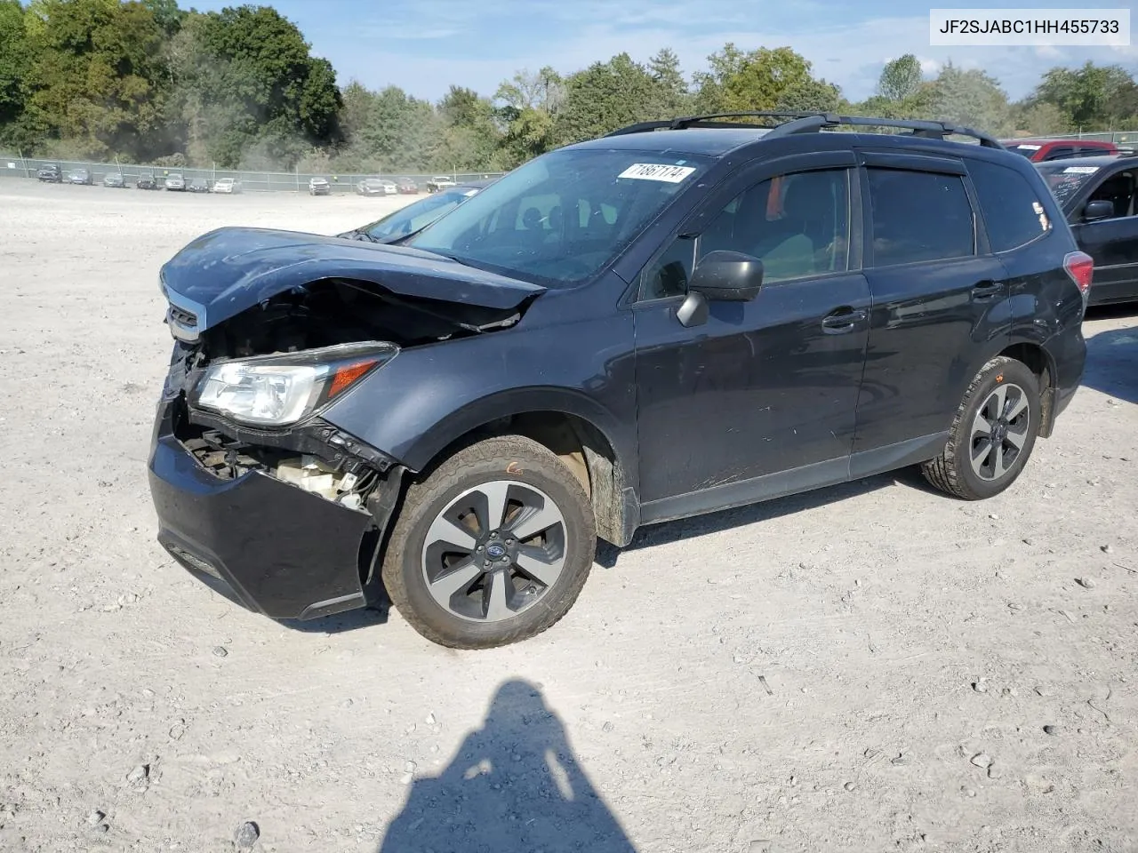 2017 Subaru Forester 2.5I VIN: JF2SJABC1HH455733 Lot: 71867174