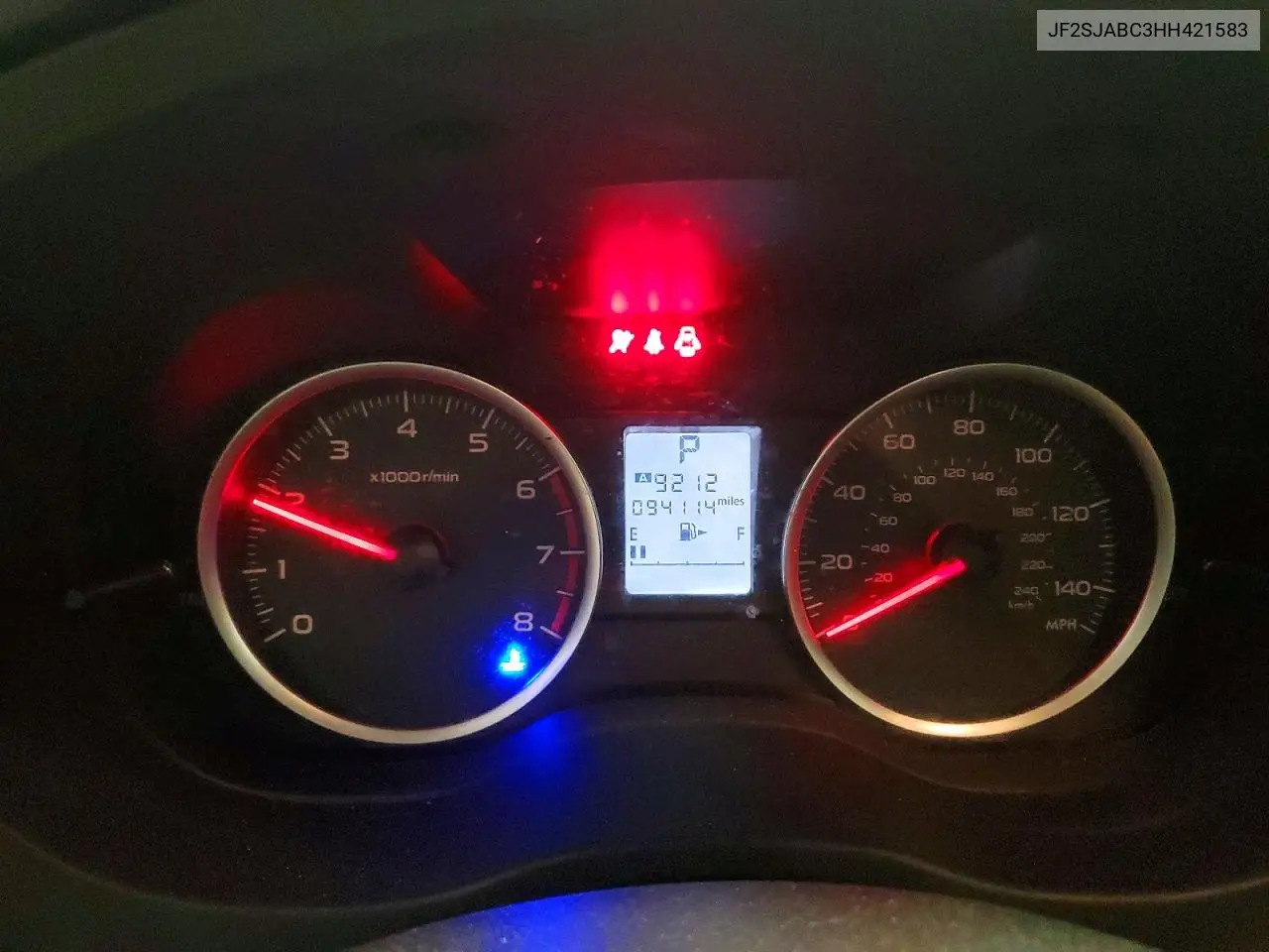 JF2SJABC3HH421583 2017 Subaru Forester 2.5I