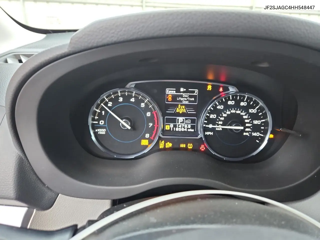 JF2SJAGC4HH548447 2017 Subaru Forester 2.5I Premium
