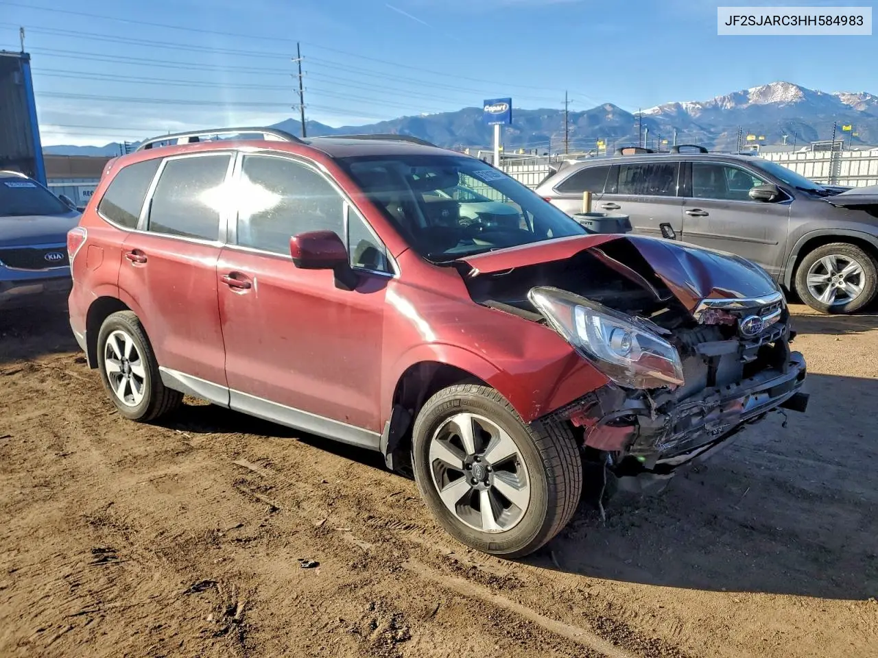 JF2SJARC3HH584983 2017 Subaru Forester 2.5I Limited