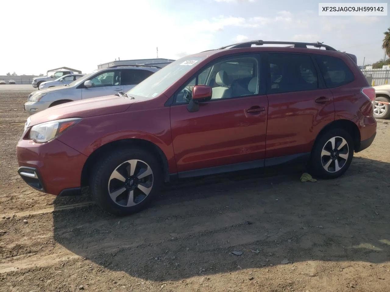 2018 Subaru Forester VIN: XF2SJAGC9JH599142 Lot: 71562614