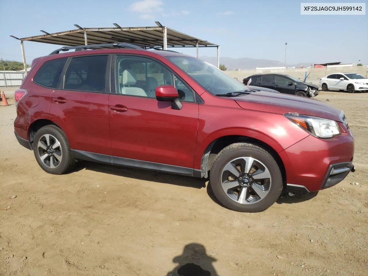 2018 Subaru Forester VIN: XF2SJAGC9JH599142 Lot: 71562614