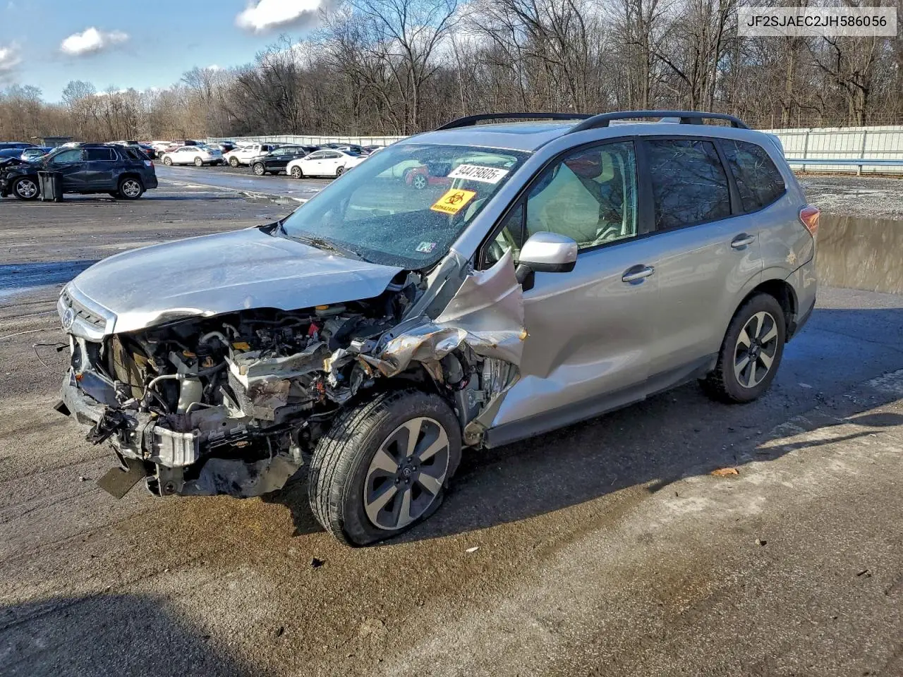 JF2SJAEC2JH586056 2018 Subaru Forester 2.5I Premium