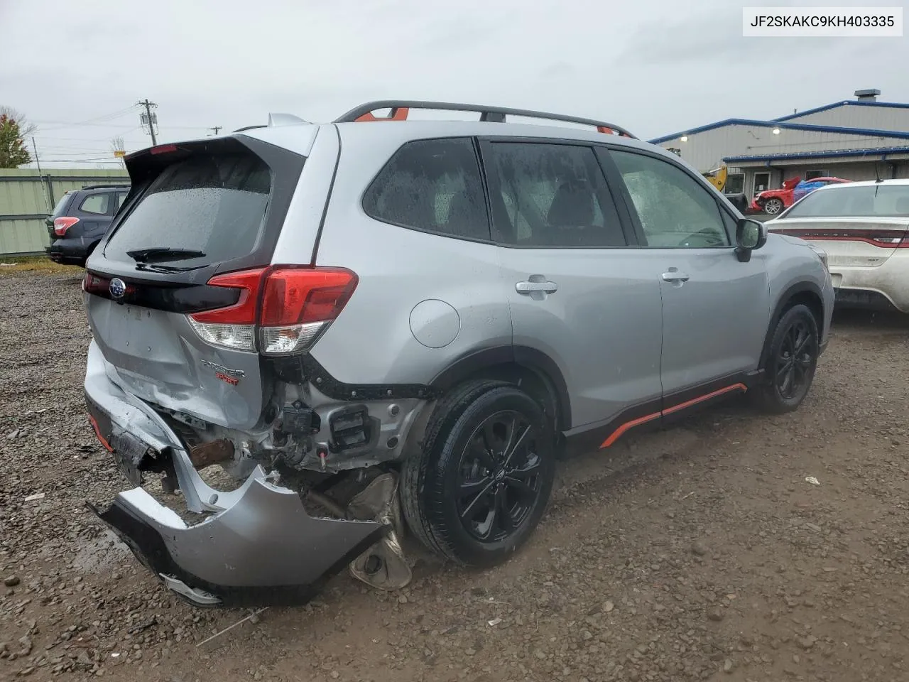 2019 Subaru Forester Sport VIN: JF2SKAKC9KH403335 Lot: 72377184