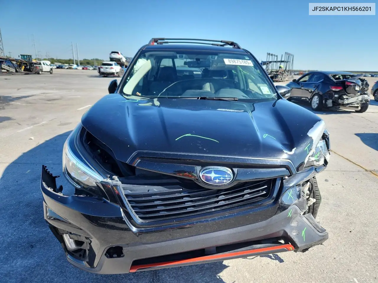JF2SKAPC1KH566201 2019 Subaru Forester Sport