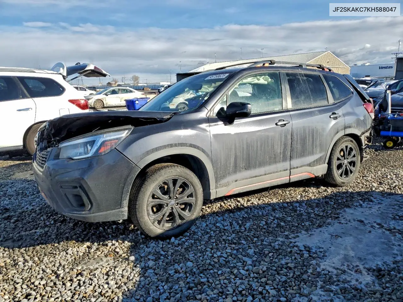 JF2SKAKC7KH588047 2019 Subaru Forester Sport