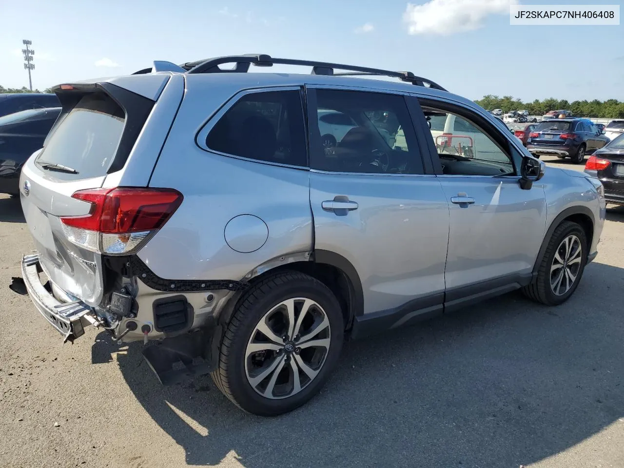 2022 Subaru Forester Limited VIN: JF2SKAPC7NH406408 Lot: 70830344