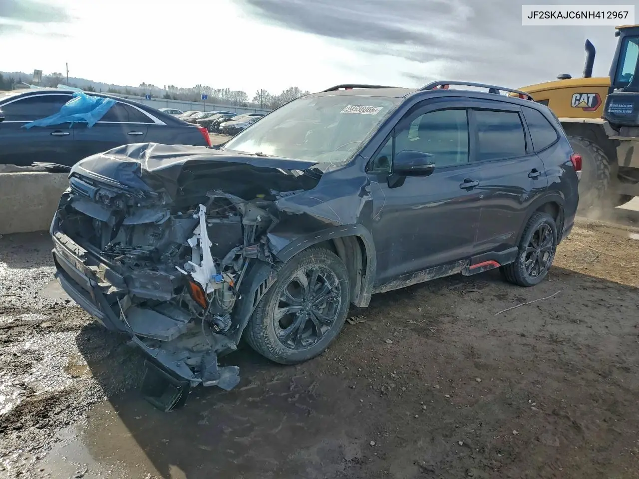 JF2SKAJC6NH412967 2022 Subaru Forester Sport