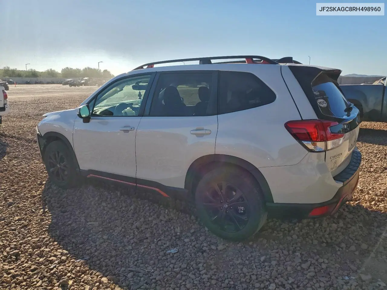 JF2SKAGC8RH498960 2024 Subaru Forester Sport