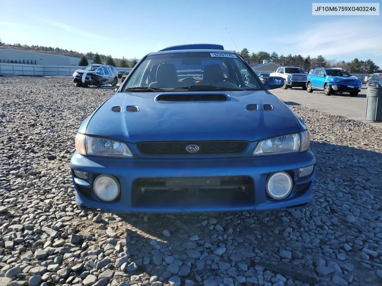 JF1GM6759XG403246 1999 Subaru Impreza Rs