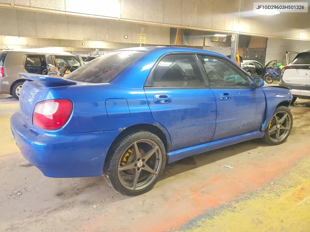 2003 Subaru Impreza Wrx VIN: JF1GD29603H501326 Lot: 75165865