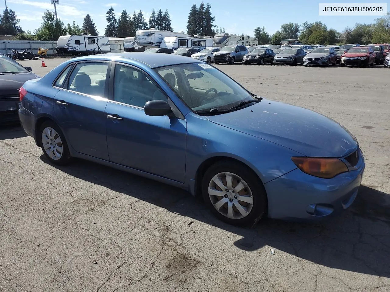 2008 Subaru Impreza 2.5I VIN: JF1GE61638H506205 Lot: 70610714