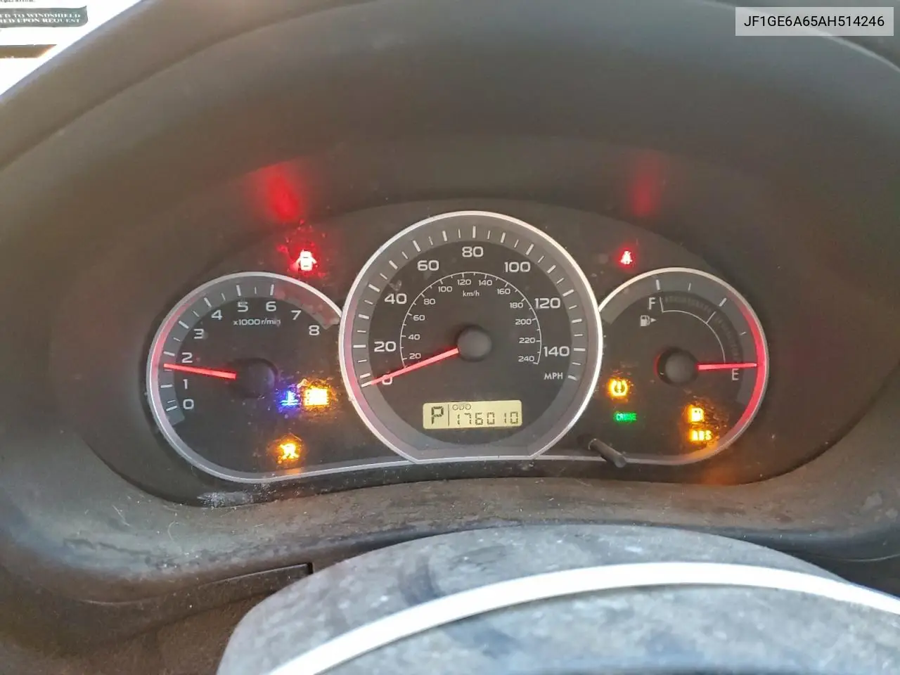 JF1GE6A65AH514246 2010 Subaru Impreza 2.5I