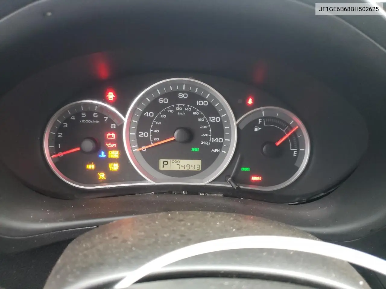 JF1GE6B68BH502625 2011 Subaru Impreza 2.5I Premium