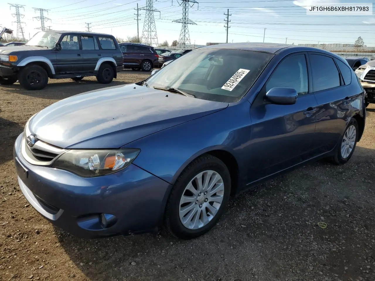 JF1GH6B6XBH817983 2011 Subaru Impreza 2.5I Premium