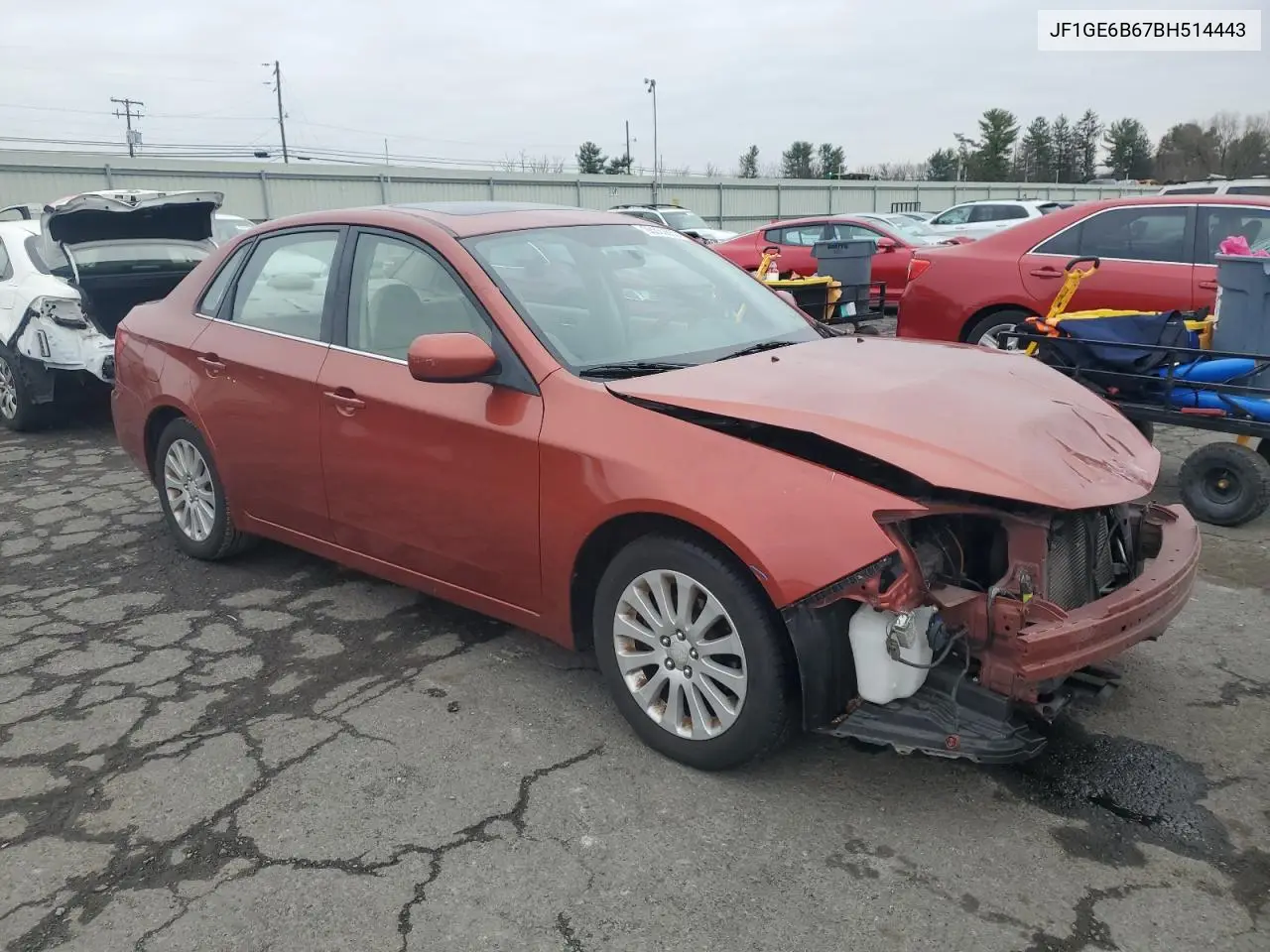 JF1GE6B67BH514443 2011 Subaru Impreza 2.5I Premium