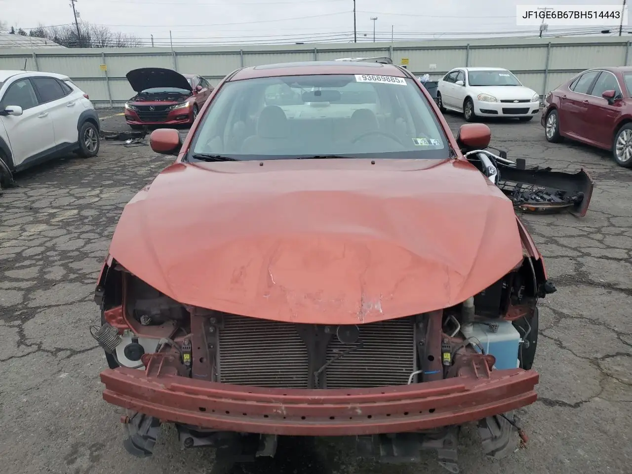JF1GE6B67BH514443 2011 Subaru Impreza 2.5I Premium