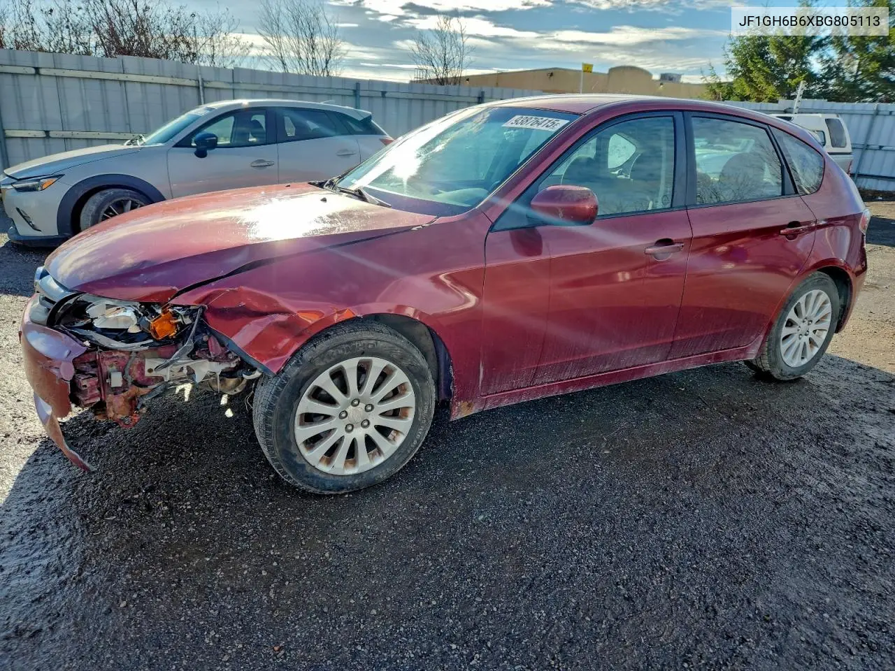 JF1GH6B6XBG805113 2011 Subaru Impreza 2.5I Premium