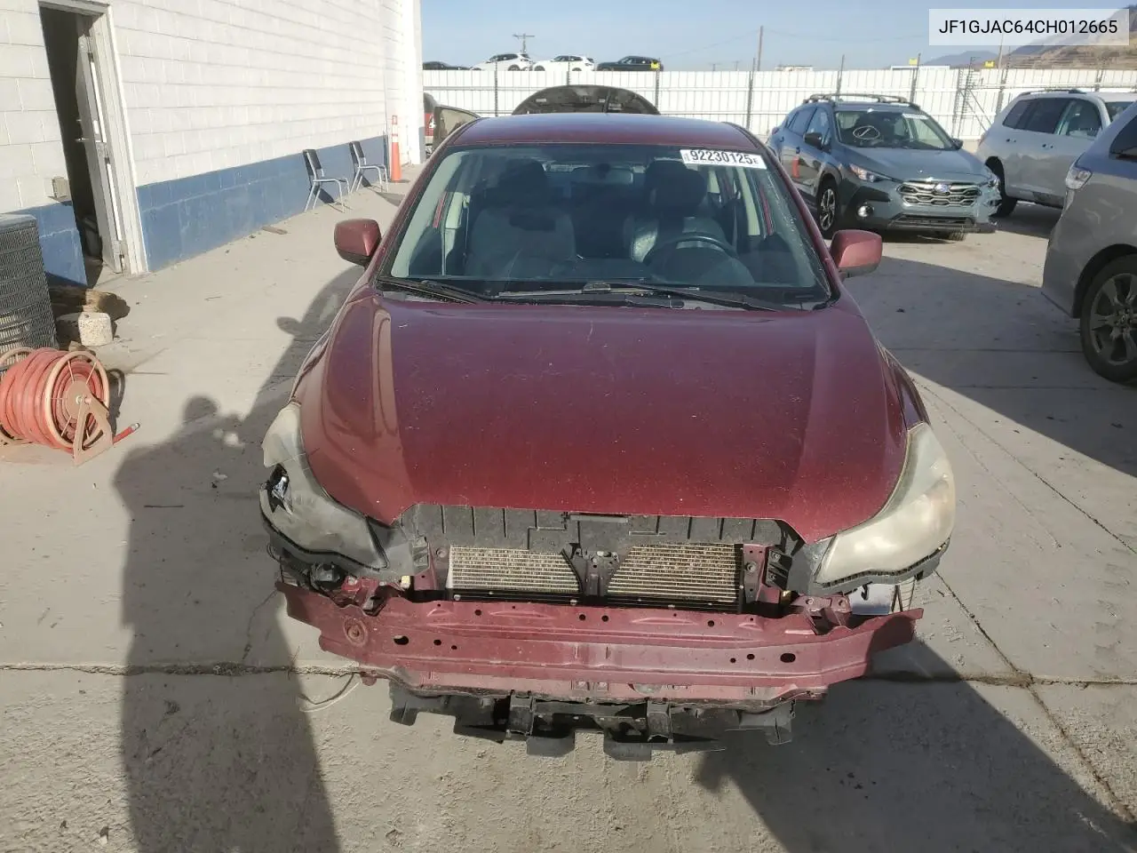 JF1GJAC64CH012665 2012 Subaru Impreza Premium