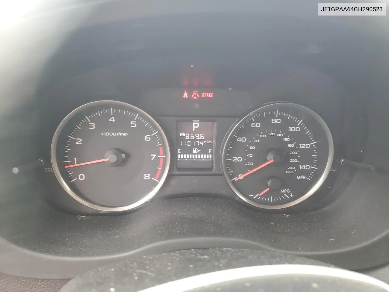 JF1GPAA64GH290523 2016 Subaru Impreza