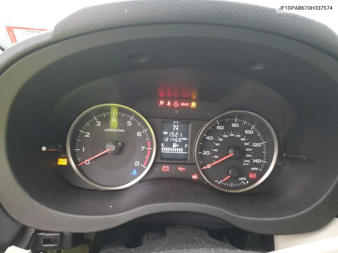 JF1GPAB67GH337574 2016 Subaru Impreza Premium