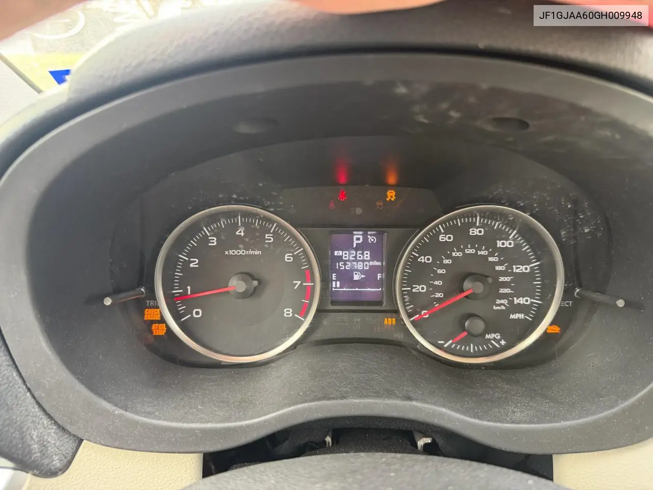 JF1GJAA60GH009948 2016 Subaru Impreza