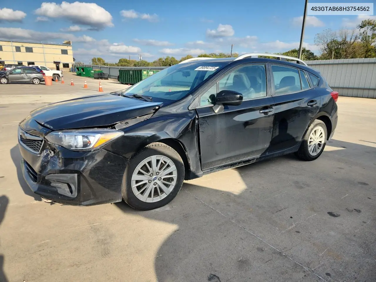 4S3GTAB68H3754562 2017 Subaru Impreza Premium
