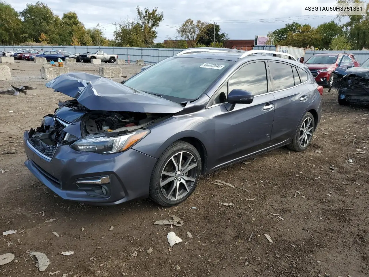 4S3GTAU60H3751331 2017 Subaru Impreza Limited