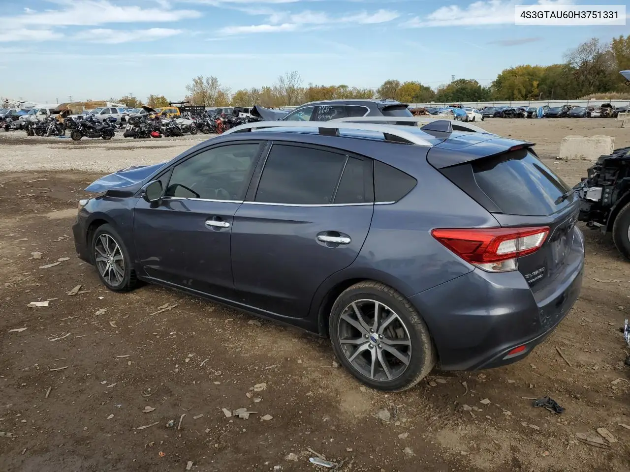 4S3GTAU60H3751331 2017 Subaru Impreza Limited