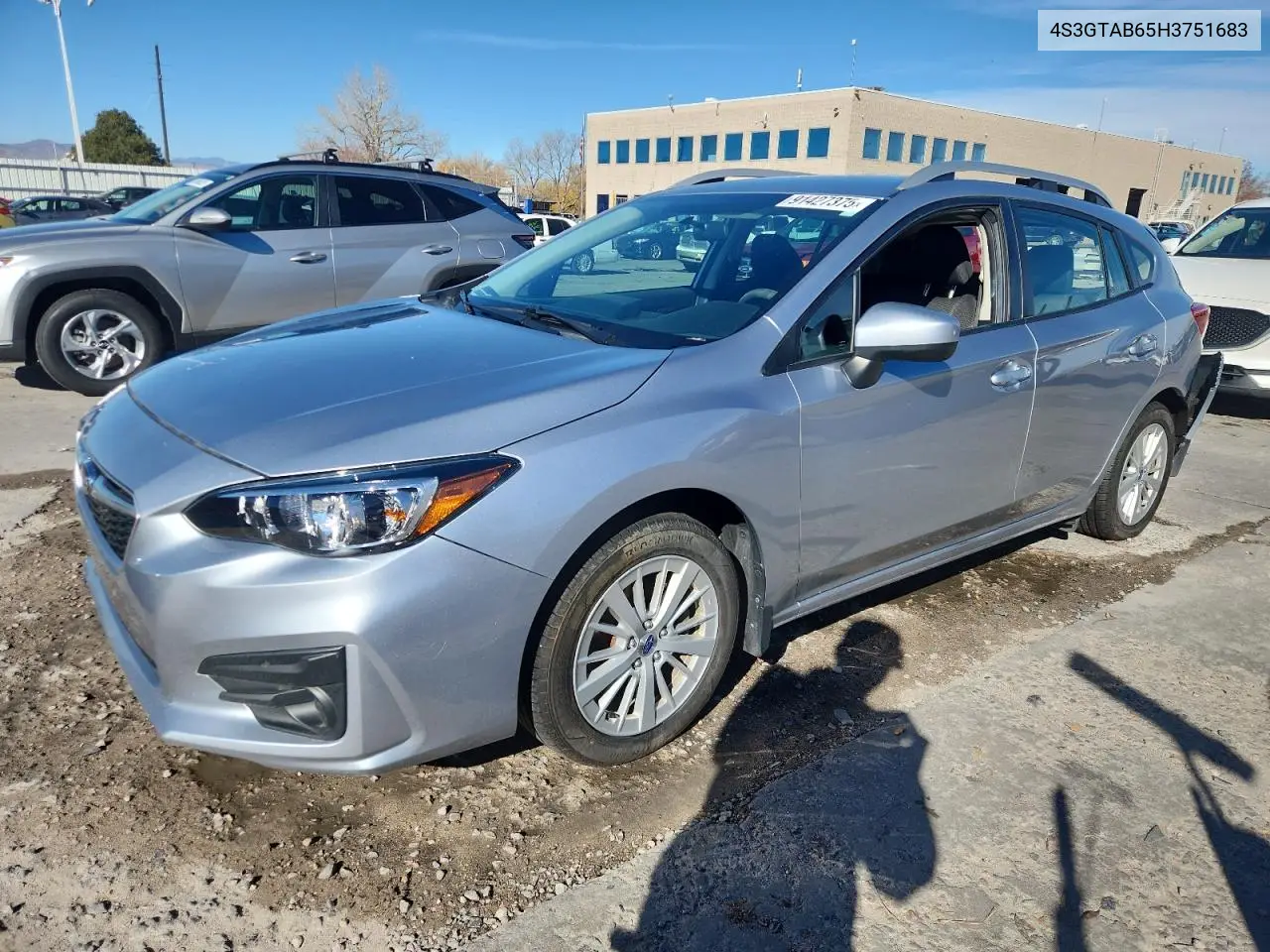 4S3GTAB65H3751683 2017 Subaru Impreza Premium