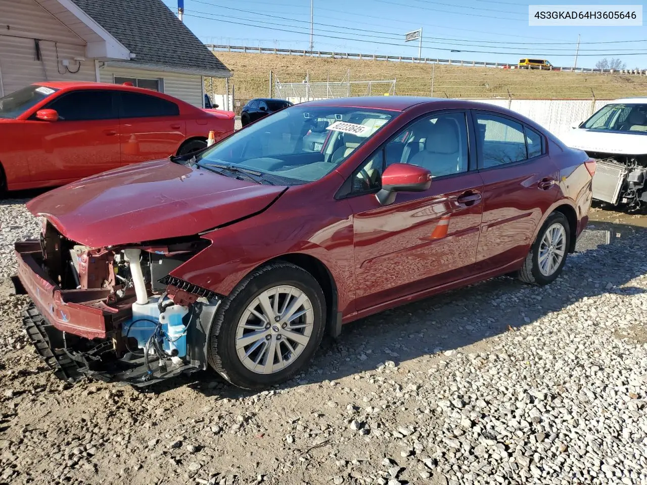 4S3GKAD64H3605646 2017 Subaru Impreza Premium Plus