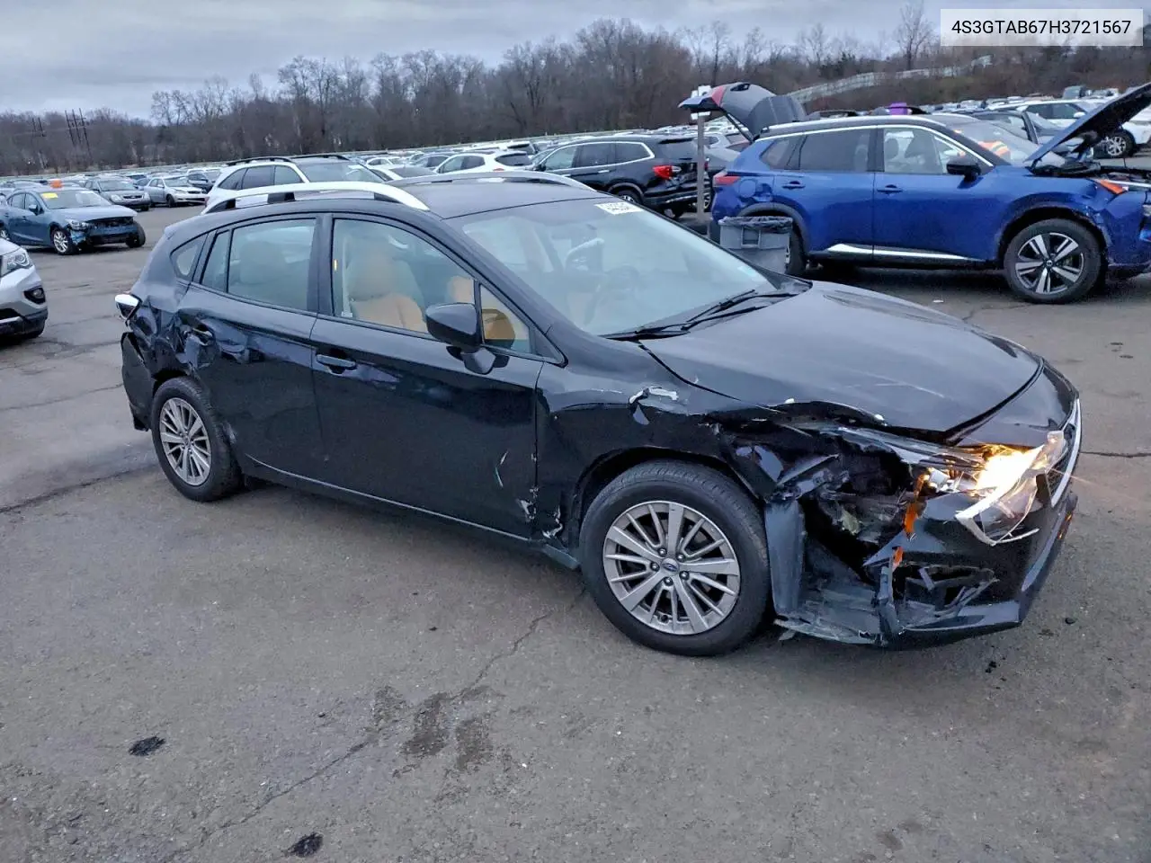 4S3GTAB67H3721567 2017 Subaru Impreza Premium