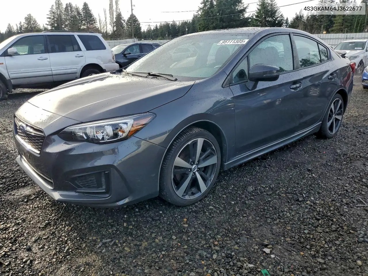4S3GKAM64J3622677 2018 Subaru Impreza Sport