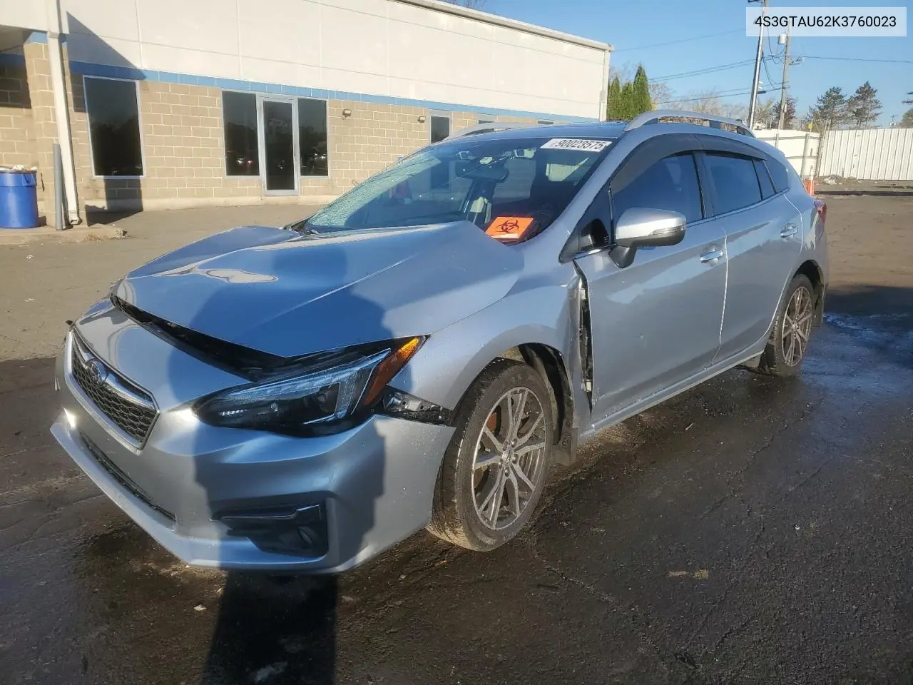 4S3GTAU62K3760023 2019 Subaru Impreza Limited
