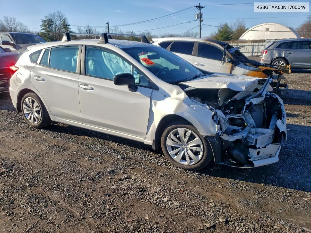 4S3GTAA60N1700049 2022 Subaru Impreza