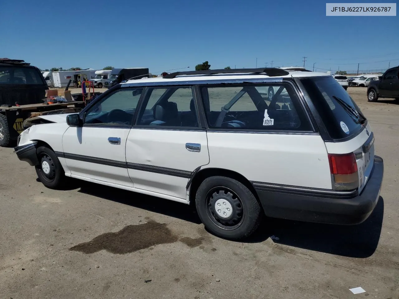 1990 Subaru Legacy VIN: JF1BJ6227LK926787 Lot: 56943644