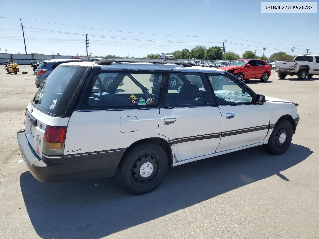 1990 Subaru Legacy VIN: JF1BJ6227LK926787 Lot: 56943644