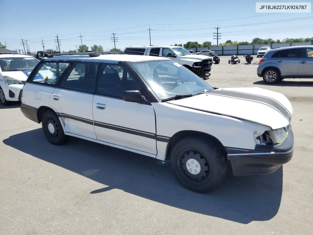 1990 Subaru Legacy VIN: JF1BJ6227LK926787 Lot: 56943644