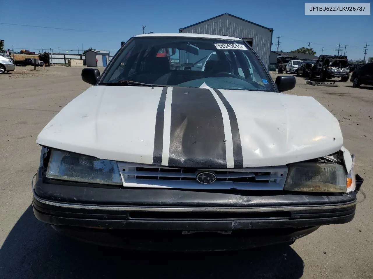 1990 Subaru Legacy VIN: JF1BJ6227LK926787 Lot: 56943644